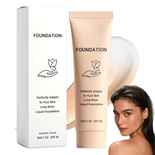 Image of Colour Changing Foundation SPF 50–Colour Correcting for Mature Skin, Medium Coverage with Buildable Formula, Lightweight & Long-Lasting Natural Finish, 30ml