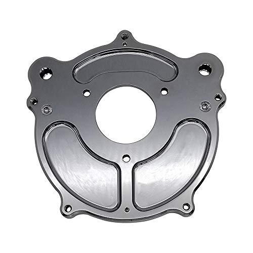 Air Filter Chrome Cleaner Kit Motorcycle Turbine Intake Cnc Cut For Harley Touring Street Glide 2008 - 2016 Softail 2016 - 2017 Fitment - C (Blue) #TOP7