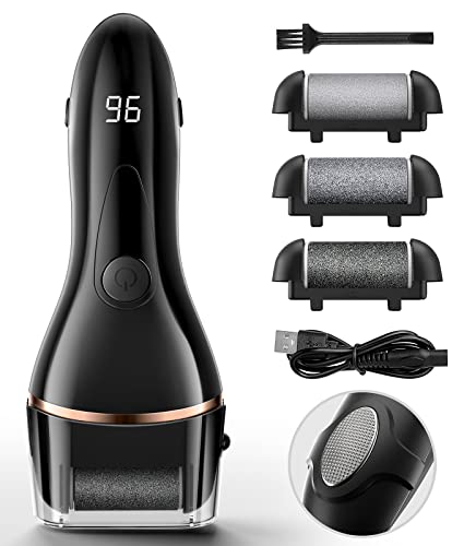 Portable Rechargeable Electric Foot Callus Remover for feet, Electronic Foot File Pedicure Tool, Electric Callus Removal kit, 3 Speeds, Professional Foot Care, The Ideal Gift for The Holiday.
