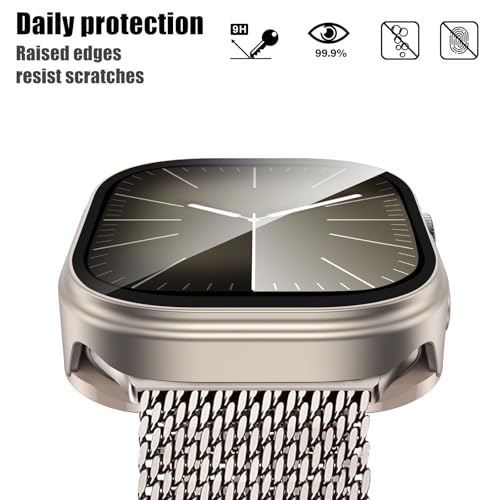 Boîtiers Métal Coque Apple Watch Série 9 8 7 45mm Étui Antichoc - 2