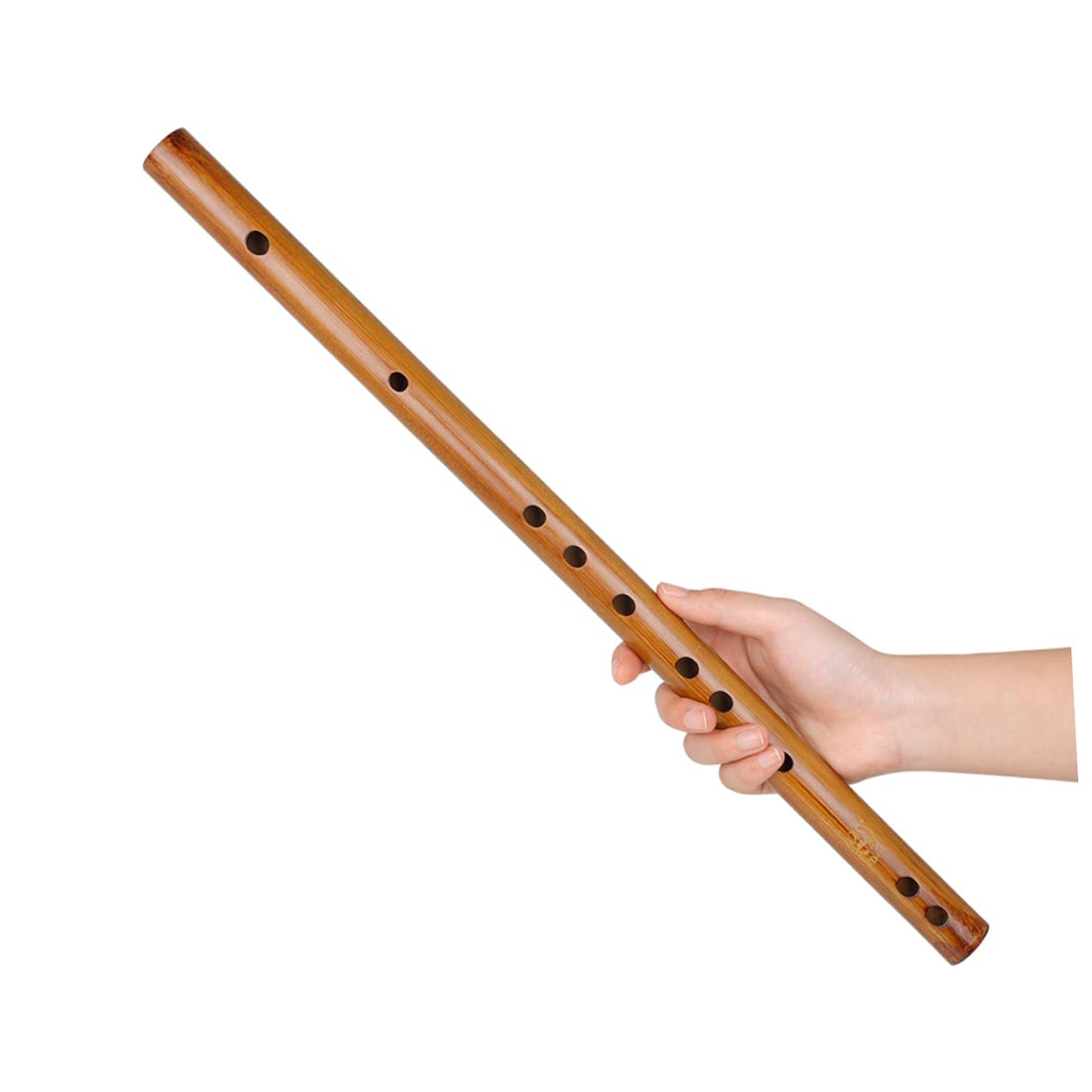 INOOMP Vertikale Kleine Holzflöte aus Braunem Holz mit Spiegelpolitur und Kleinem Volumen Inkl Weichem Lint Aufbewahrungsbeutel für Musikinstrumente im Freien