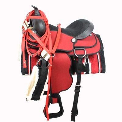 Sella West Sintetica Rosso 16” = 40 cm