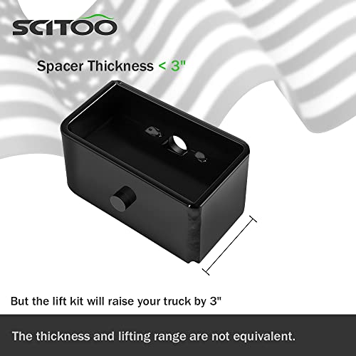 Scitoo 3 Inch Rear Leveling Lift Kit For Toyota 1995-2019 Lift Strut Spacer Compatible For Toyota Tacoma 2.4L 1995-2004 Rear Lift Blocks #TOP4