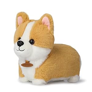 Macocheezee Plush Toy, Stuffed Animal Throw Plushie Pillow Doll, Soft Fluffy Friend Hugging Cushion – Cute Present for Every Age & Occasion (Corgi)