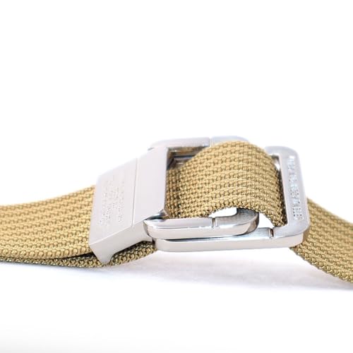 Stretch Tactical Belt for Men Holeless Adjustable Fabric Belts 47" Elastic Nylon Web Ratchet Quick Release Belt2
