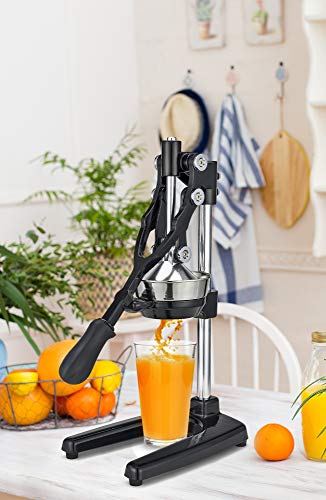 Zulay Extra Tall Citrus Press Manual Juicer - Manual Orange Juice Squeezer, Fits Tumblers, Tall Glasses And Cups - Fruit Press & Juice Press, Juice Presser Machine & Citrus Juicer Manual #TOP1