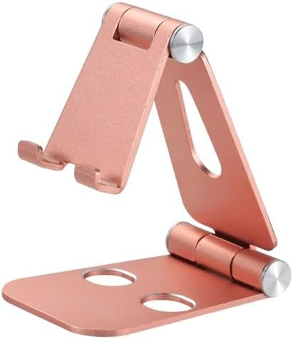 Foldable Mobile Phone Tablet Stand Desktop Aluminum Bracket Portable for Outdoor Use(Black-JoJo's Bizarre Adventure1,M)