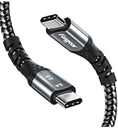 Fasgear Kabel USB C na USB C, nylonowy pleciony kabel do ładowania 100 W, kompatybilny z...