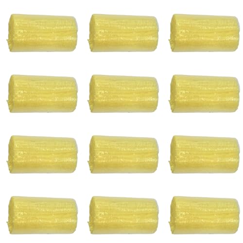 Image of Yglnden 12 Rolls Latch Hook Kit Colorful Yarn Bundles Cut Rug DIY Latch Hook Yarn for Handmake Craft Sewing Knitting for Adults (Yellow #13)