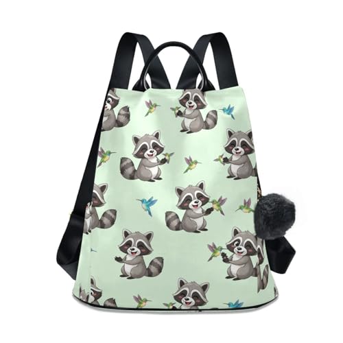 Sac à dos mignon raton laveur pour femme idéal pour usage quotidien