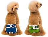 Oyccen 2pcs Perros Lavables Fisiológicos Pantalones Perra Ropa Interior Bragas Menstruales Pañales Sanitarios para Mascotas