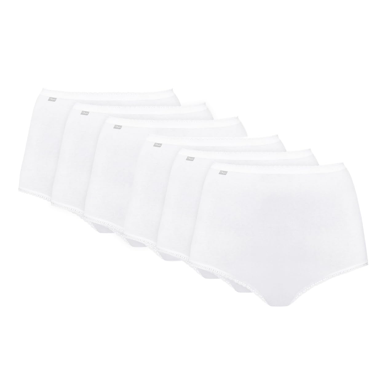Playtex Pack bragas maxi de algodón elástico cómodo e invisible Mujer x6