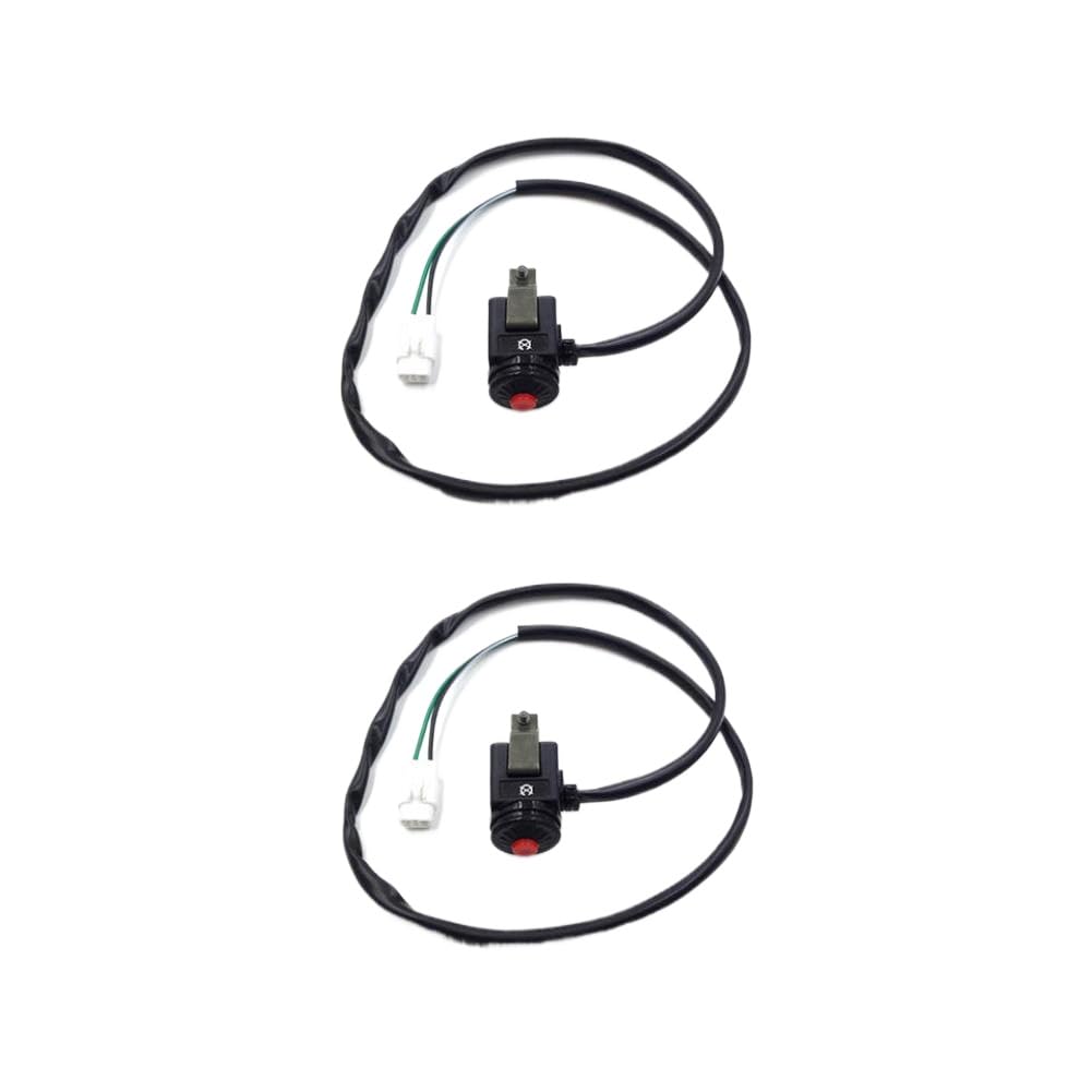 Motorcycle Engine Kill Switch Push Button Handlebar On/Off Switch Compatible with KX85 KX100 KX112 KX250F KX450F Models 2006-2016