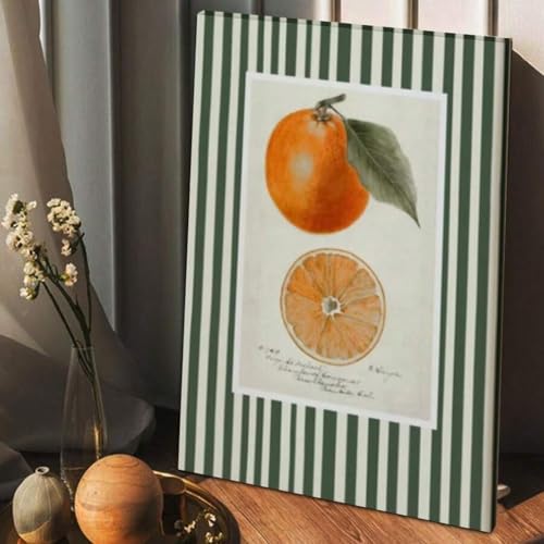 Impression sur toile fruits oranges pour déco de chambre et salon