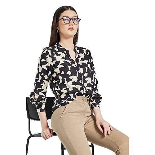 Image of STOP by Shoppers Printed Viscose Formal Wear Women's Top