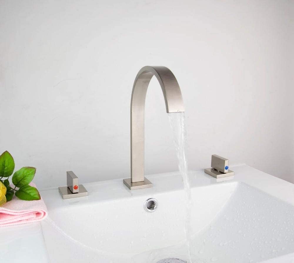 Robinet de salle de bains cascade haut de gamme en ensemble 3 pièces
