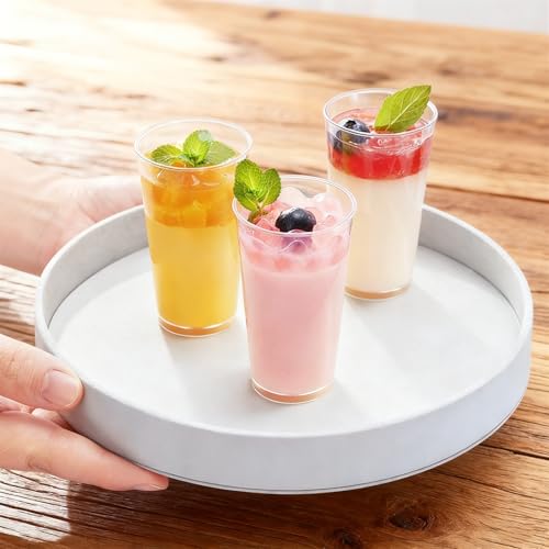 Peohud 100 Pack 3oz Dessert Cups with Spoons, Mini Dessert Shooter Cups, Parfait Appetizer Cups Shot Glasses for Desserts, Pudding, Event and Party by Peohud - Image 8