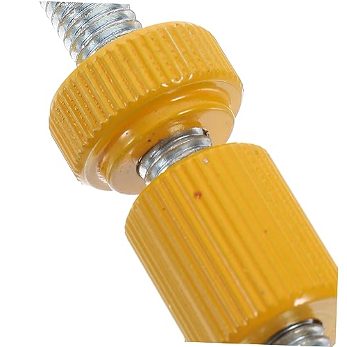 Resorte para pedal de batería metal amarillo 6x1.3cm miniatura 4