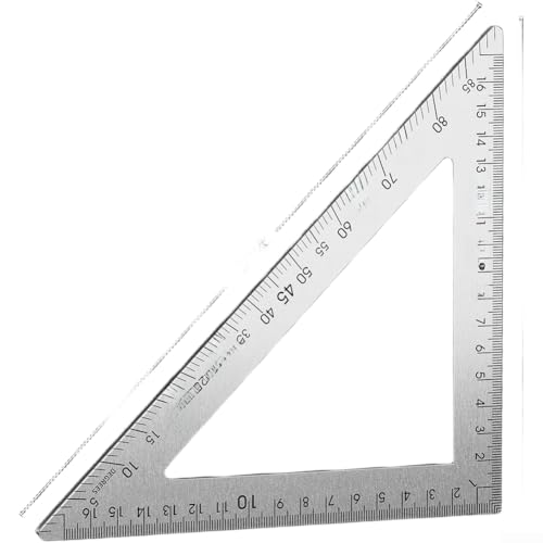 Squadra con angoli di 45 e 90 gradi per misurazioni