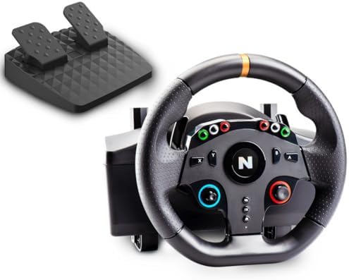 Nitho Drive Pro ONE V24 Racing Wheel with Pedals, 270° Gaming Steering Wheel Compatible with PC, PS4, Xbox One, Xbox Series X|S and Switch, Driving Simulator for Racing Games