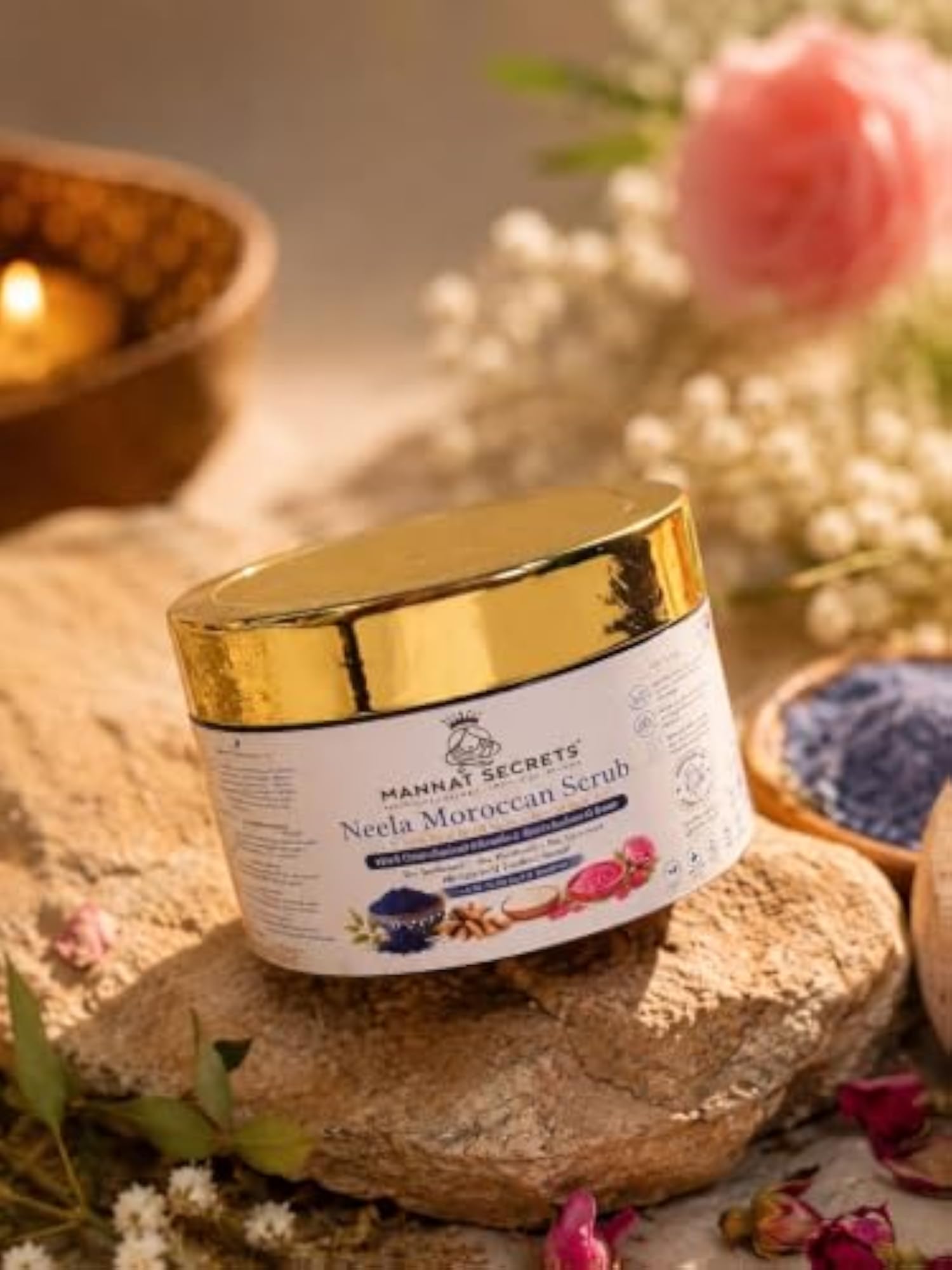 Neela Moroccan Blue Scrub for Face & Body