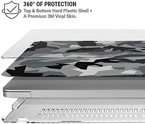 Skinit Case + Skin Compatible with MacBook Air 13in (2020) Originally Designed Urban Camouflage Black Design