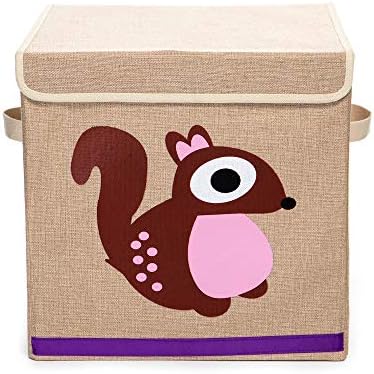 Caixa Organizadora Infantil Com Tampa estampa:esquilo