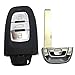 Horande Replacement Key Fob Shell fits for Audi A3 A4 A4L A5 A6 A6L Q5 Q7 Smart Remote Control Key Fob Shell Cover