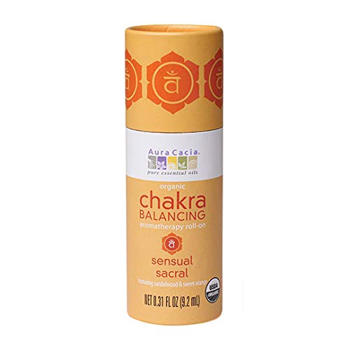 Aura Cacia Organic Chakra Balancing Roll-On, Sensual Sacral, 0.31 Fluid Ounce #TOP21