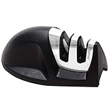 Vila Knife Sharpener with Dual sharpening slots: Polishes and hones blades to Razor Sharpness : Must-have kitchen utensil with Stylish, Ergonomic design : Secure grip and Compact for easy storage