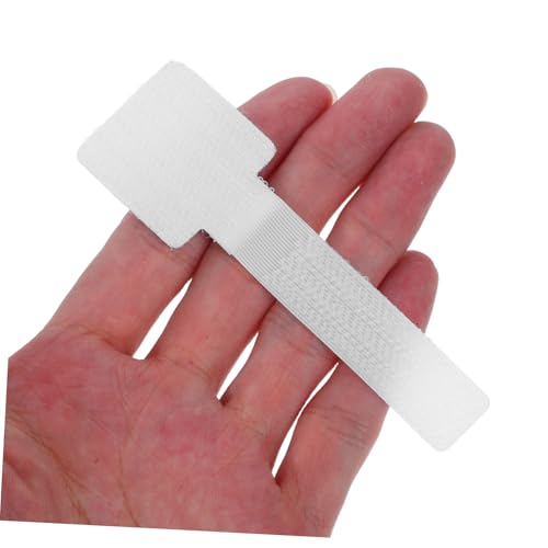 Mikikit 50 piezas Bridas adhesivas para cables de nylon para gestión de cables en oficina y hogar miniatura 4