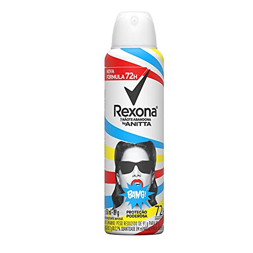 Rexona Desodorante Antitranspirante Aerosol Bang By Anitta 150Ml (A Embalagem Pode Variar)