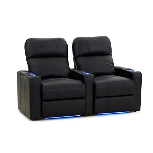 image for Octane Seating Octane Turbo XL700 Black Bonded Leather with Power Recl