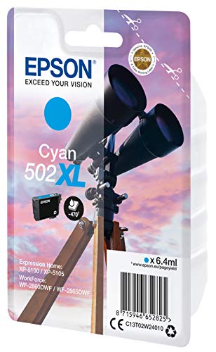 Epson Singlepack Cyan 502XL Ink - Cartouches d'encre (Original, Cyan, Epson, 1 pièce(s), Impression à jet d'encre, Rendement élevé (XL))