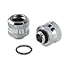 BXQINLENX Silver Chrome Hard Tube Fitting G 1/4