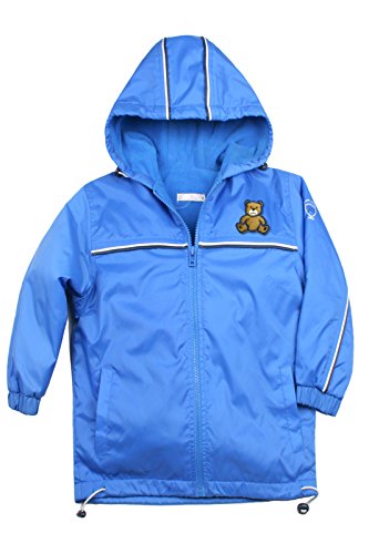Unotux Blue Baby Boy Sport Jacket Coat Hooded With Furry Brown Bear 1-6Yrs Old (4:(4 Years Old)) #TOP7