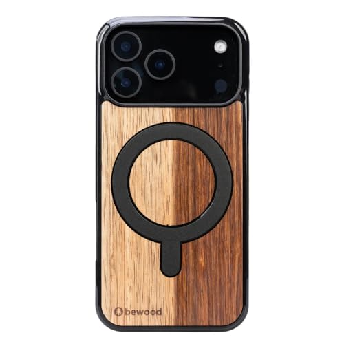Coque en bois pour iPhone 17 Pro Max Mango haut de gamme MagSafe