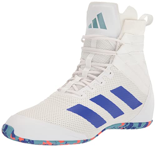 Produktfoto von adidas Speedex 18 Unisex Boxschuh, Wei /Lucid Blue/Solar Red, 13.5 Women/12.5 Men