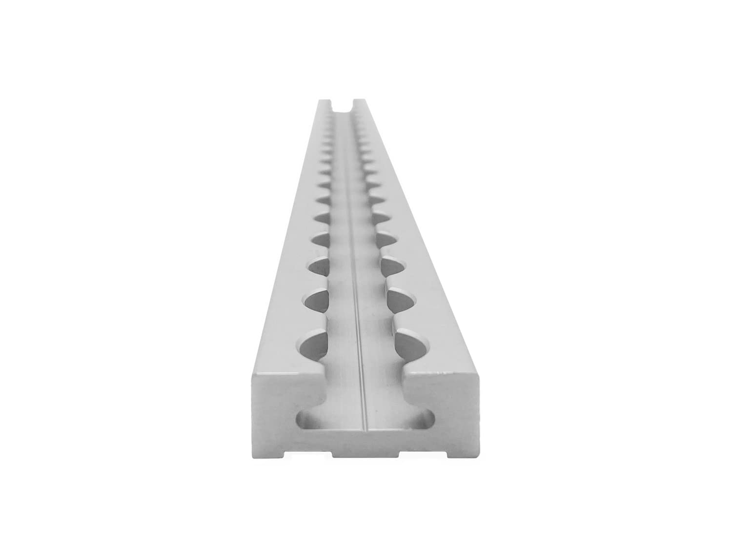 Airlineschiene eckig: 34 x 13 mm, 2.000 mm, 4er Set | Zurrschiene | 200 cm | kompatibel mit Fittingen | Silber eloxiert | für Transporter, Wohnwagen, Sprinter UVM. | Aluminium | 2 m