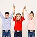 Olgaa 5 Pieces Kids Magnetic Belt Adjustable Fashion Belt with Magnetic Buckle for Boys and Gilrs (Black/Cyan/Brown)