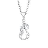hochwertige Mädchen-Halskette aus rhodiniertem 925er Sterling Silber der Marke s.Oliver