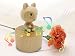 LILYXIN Cute Kitten Mini Music Box, Little Cat Animals Wooden Mechanical Music Box, The Music Box Gift that Sings Castle in The Sky, Best Gift for Friends Singing Music Gift Box