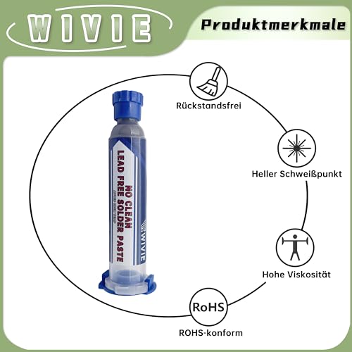 Sn42/Bi58 Lead-Free Solder Paste, 138℃ Melting Point, T4 Particle (30g) by WIVIE - Used condition - Image 4