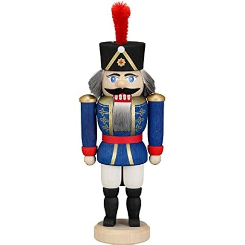 Seiffener Volkskunst German Nutcracker Hussar Blue, Height 15 cm / 6 inch, Original Erzgebirge SV 11402/2 Cover