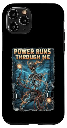Power Runs Through Me �X�P���g�� �d�C�Z�t ���C���}�� �O���t�B�b�N �X�}�z�P�[�X iPhone 11 Pro �p