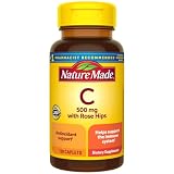 Nature Made Vitamin C 500 mg with Rose Hips Caplets, Vitamin C for Immune Support, 130 Caplets, 130 Day Supply