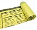 Lot de 5 rouleaux de sacs poubelle jaunes avec cordon de serrage pratique - 90 l