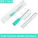 100 Pack 21Ga 1 Inch Sterile Disposable Injection Needle with Cap for Scientific and Industrial Dispensing Needl Accessories (21Ga)