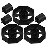 WHAMVOX Ricambio Rotolo Adesiva con Rullo Nero in Plastica per Dispenser Nastro Adesivo con Struttura a Rullo Mobile per Ufficio e Casa 3 Set