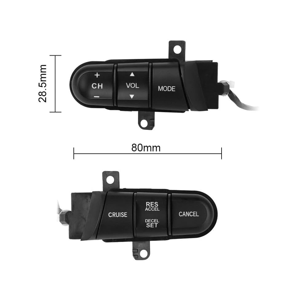 Steering Wheel Multifunction Control Press Key Fit for Honda Civic 1.8L 2006 to 2008